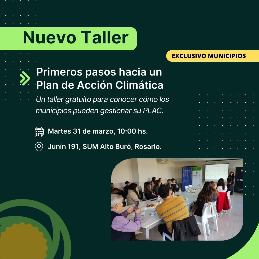 [Taller] Primeros pasos para elaborar un Plan Local de Acción Climática