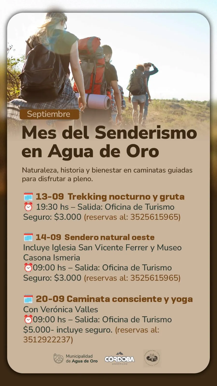 MES DEL SENDERISMO EN AGUA DE ORO