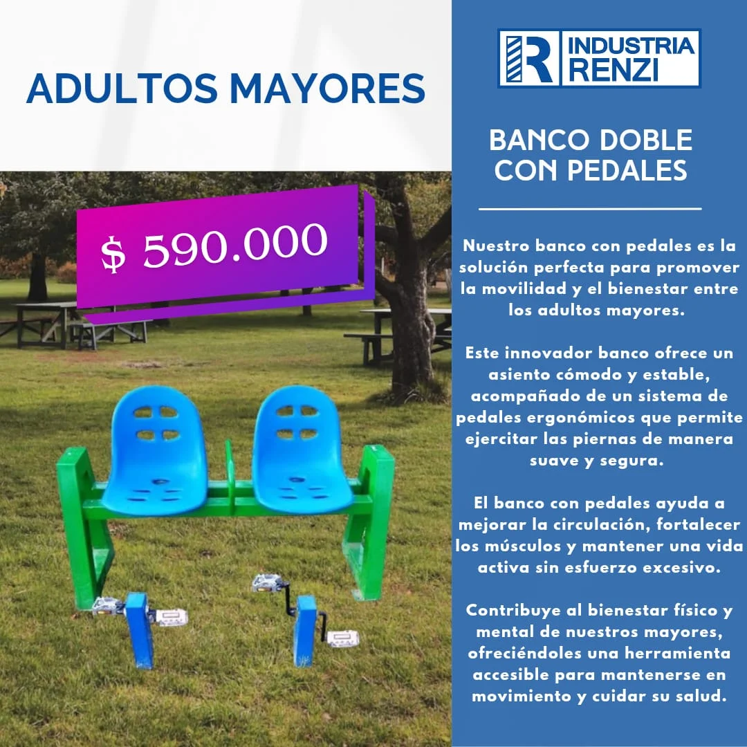 Banco Doble con Pedales